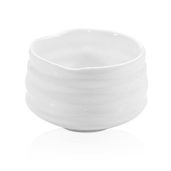 Michiko white matcha bowl