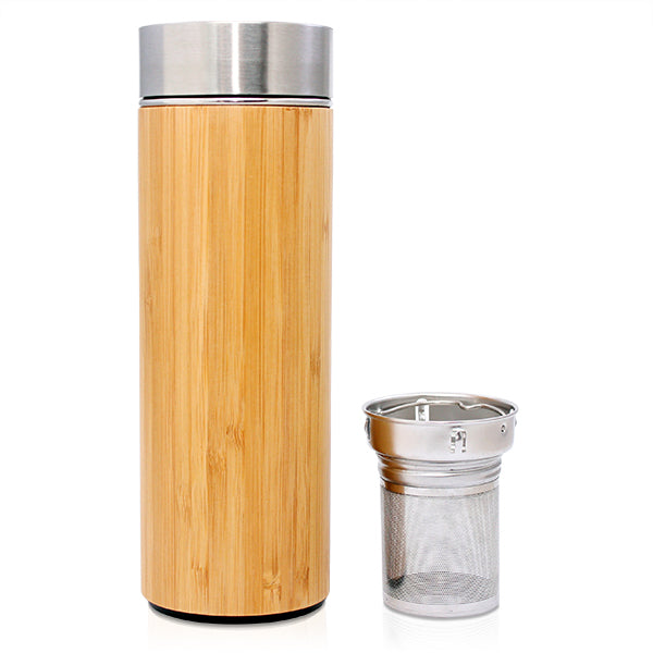 Bamboo Tea Infuser Bottle 420ml