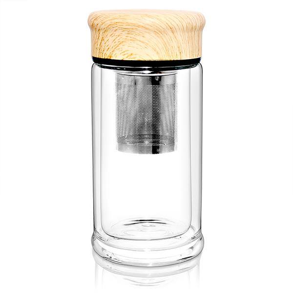 Double Wall Glass Infuser Bottle 230ml